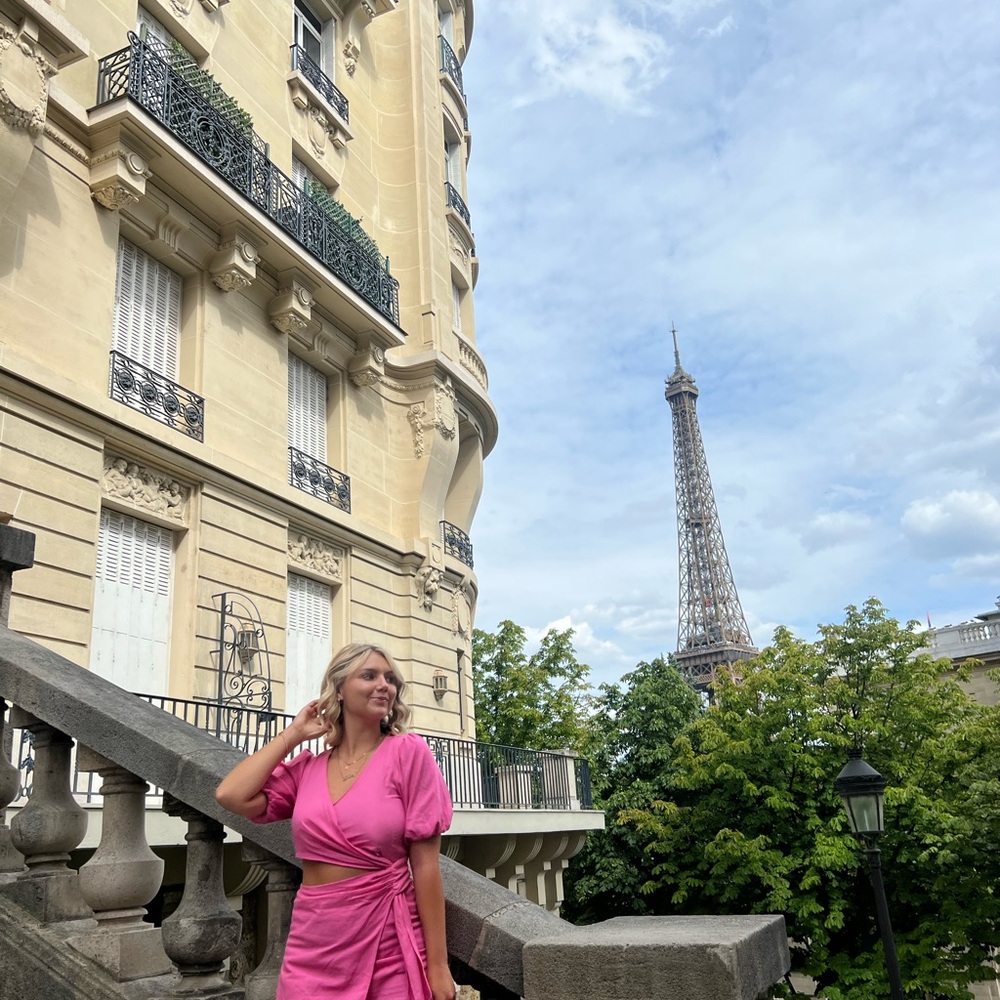 Princess Polly Vibrant Pink Wrap Dress